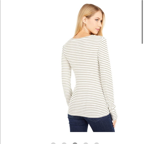 Vince Striped Long Sleeve Crew top - Picture 6 of 13